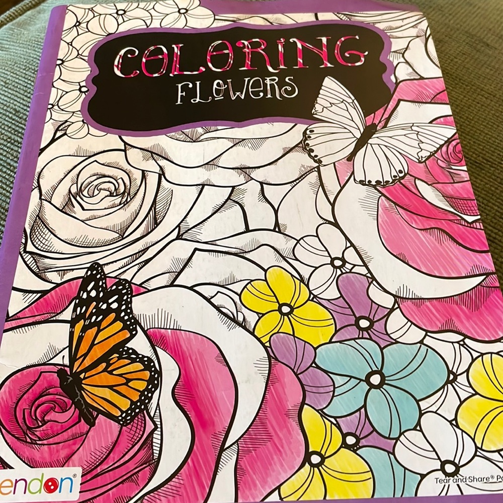 NWT Coloring book and pencils